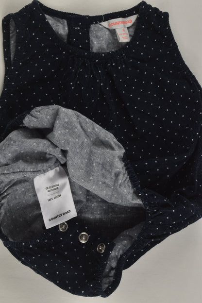 Country Road Size 0 Lightweight Cord Bubble Romper