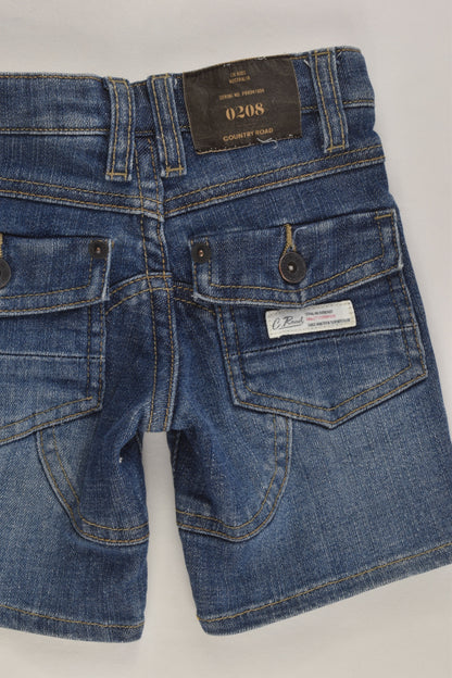 Country Road Size 00 (3-6 months) Denim Shorts