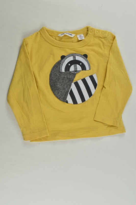 Country Road Size 00 Racoon Top