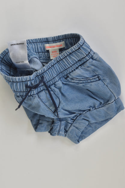 Country Road Size 000 Denim Shorts