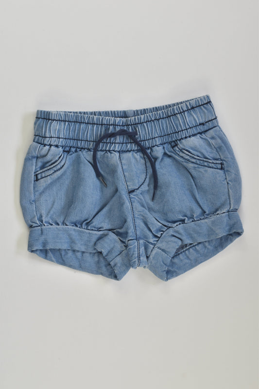 Country Road Size 000 Denim Shorts