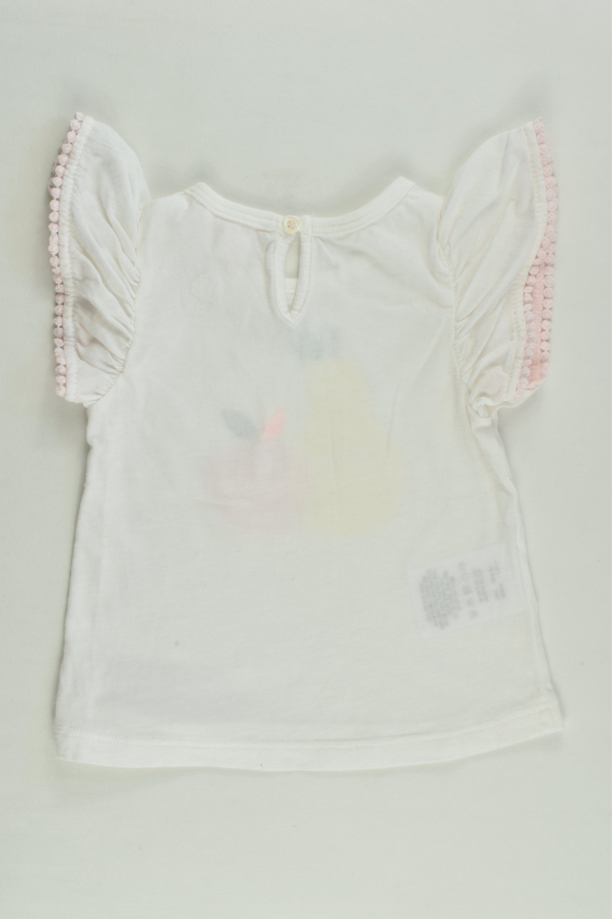 Country Road Size 000 Fruit Ruffle Top