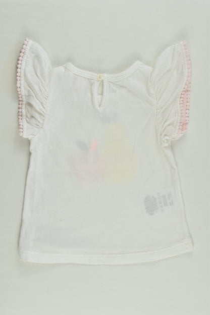 Country Road Size 000 Fruit Ruffle Top