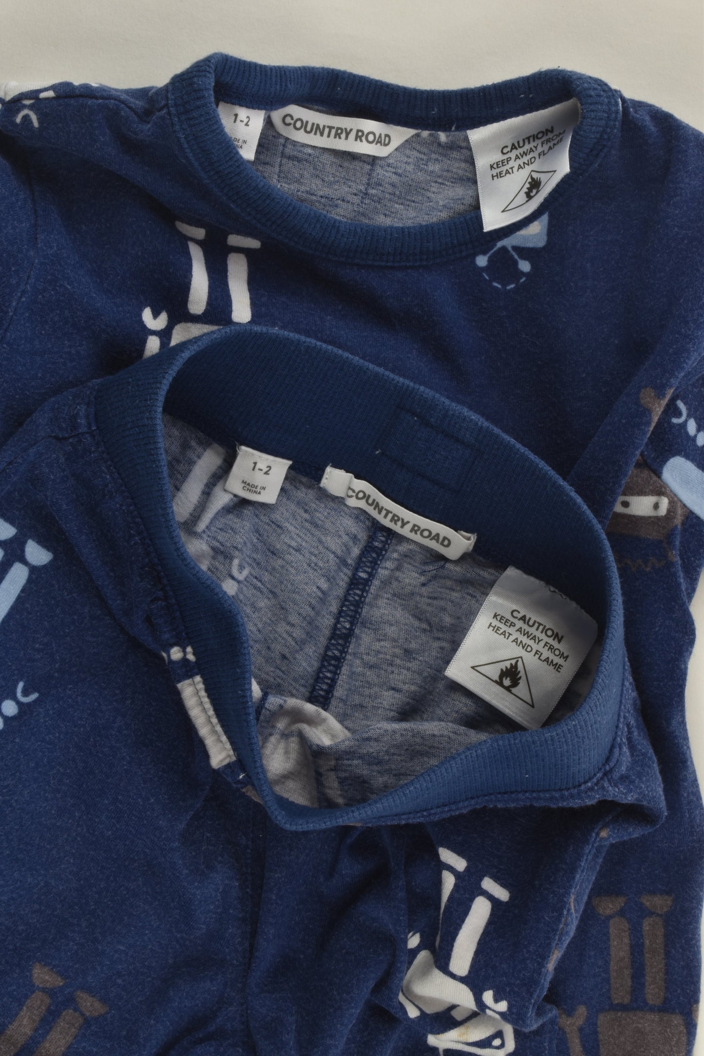 Country Road Size 1-2 Organic Robot Pyjamas