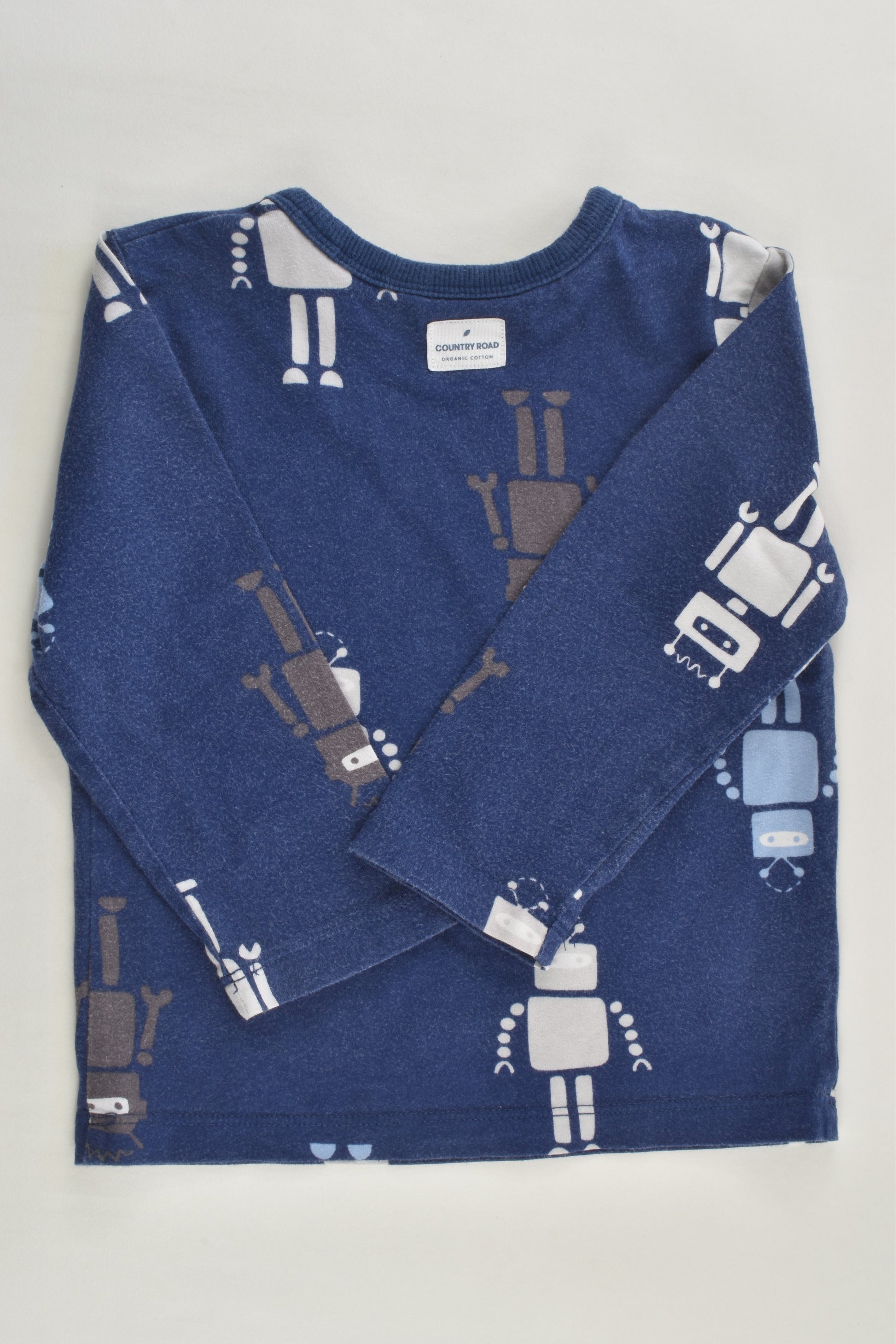 Country Road Size 1-2 Organic Robot Pyjamas