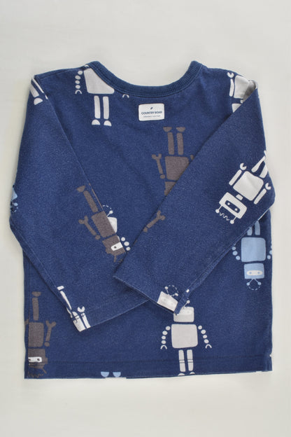Country Road Size 1-2 Organic Robot Pyjamas