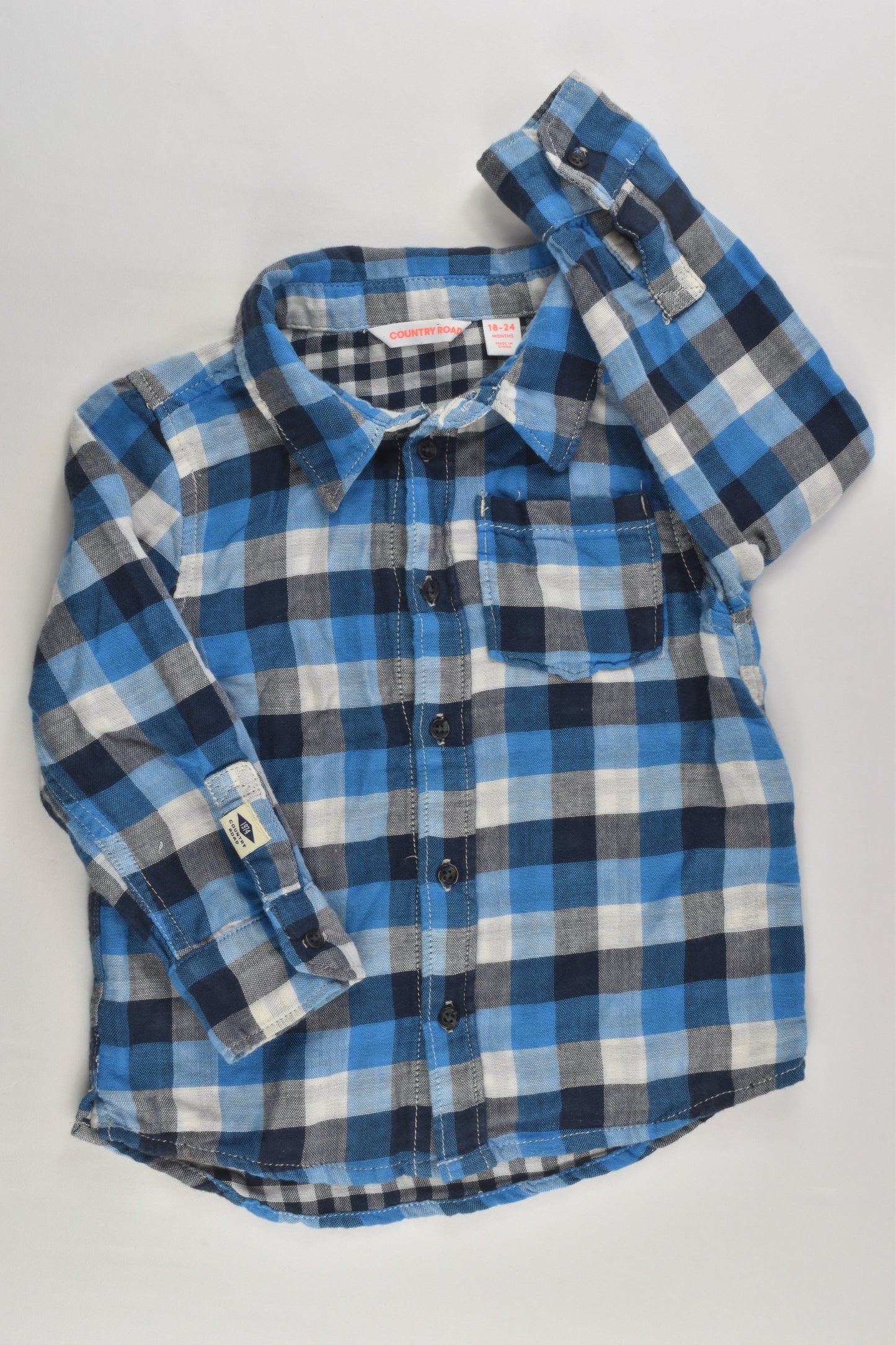 Country Road Size 2 (18-24 months) Checked Shirt