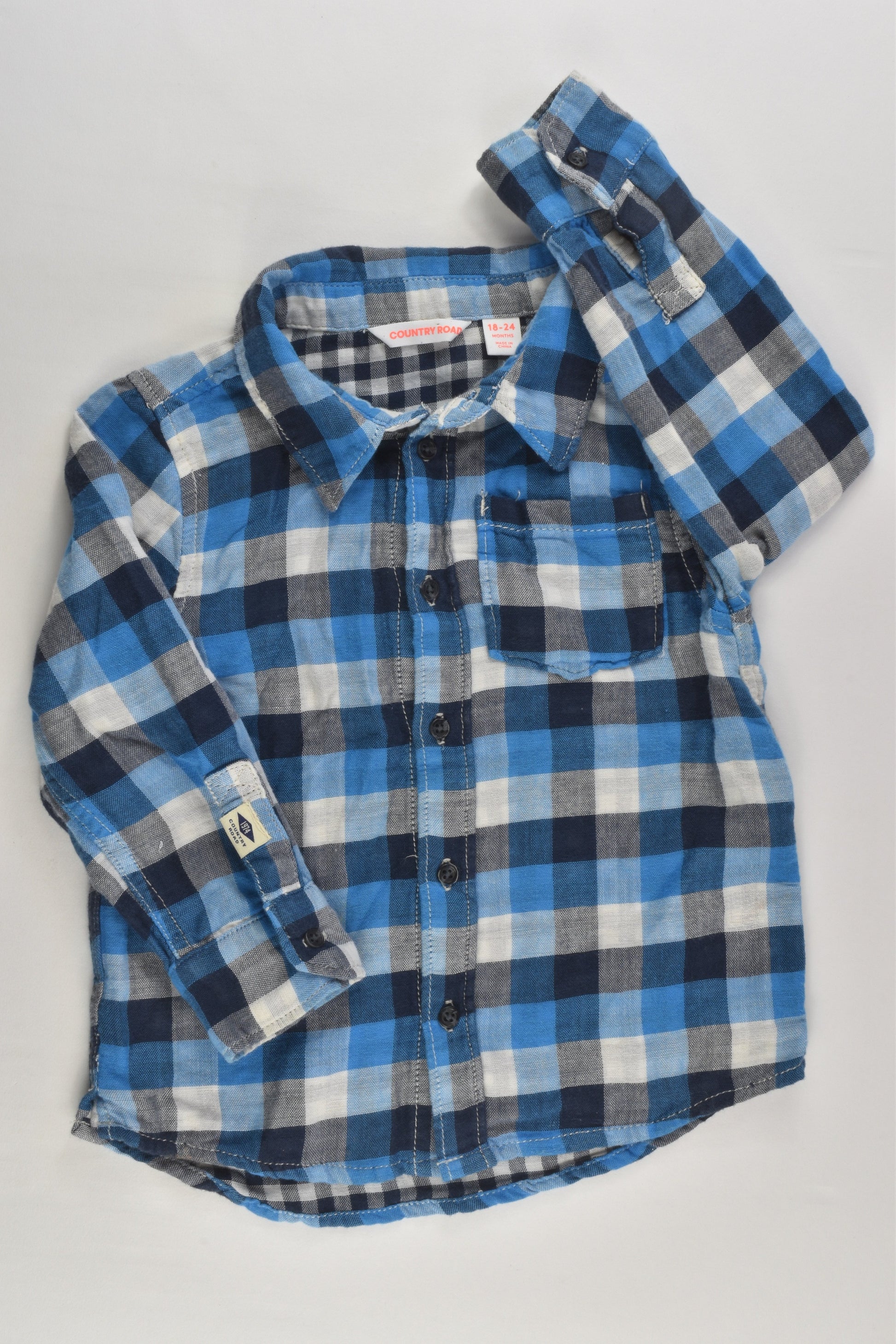 Country Road Size 2 (18-24 months) Checked Shirt