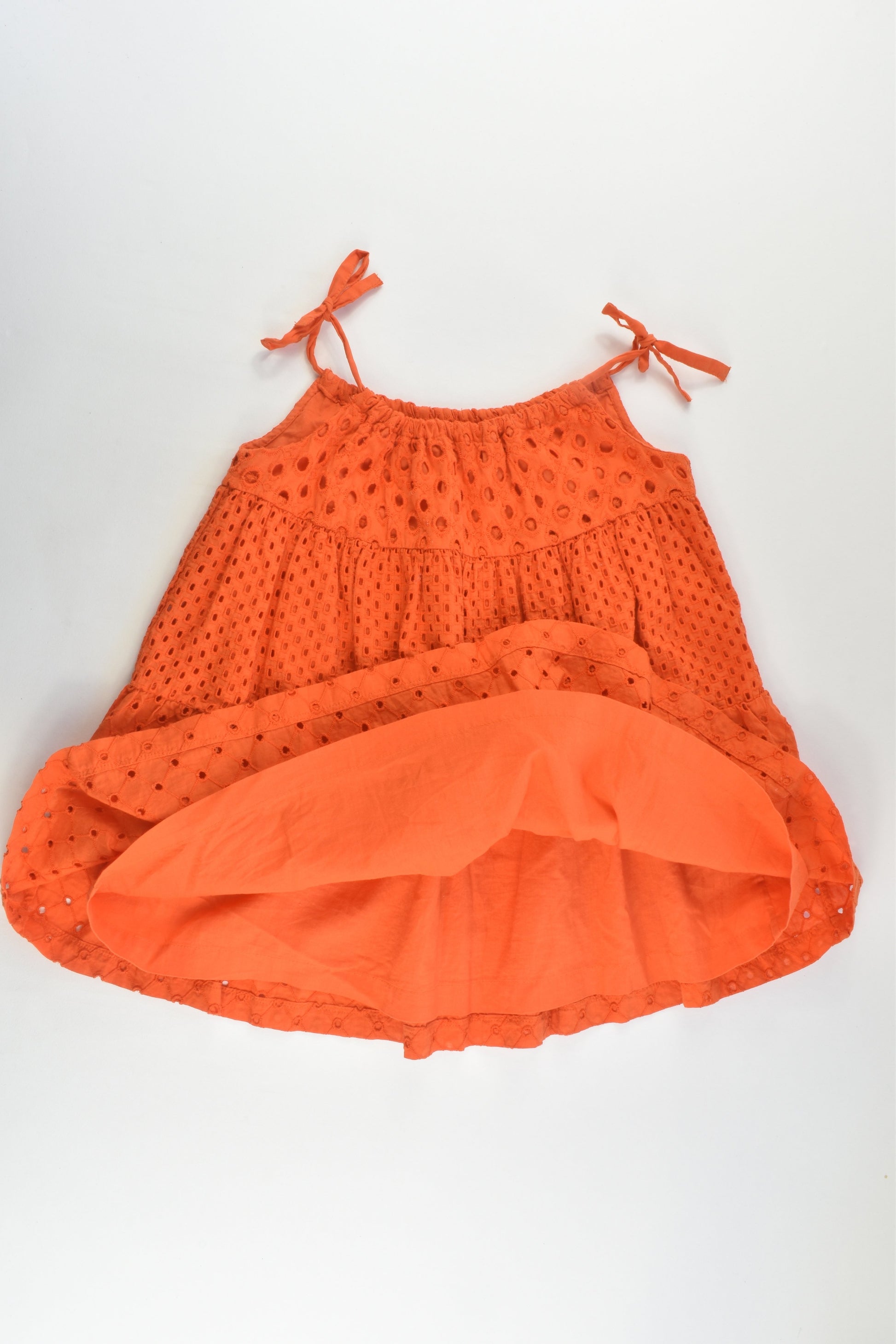 Country Road Size 2 Orange Lined Lace Dress