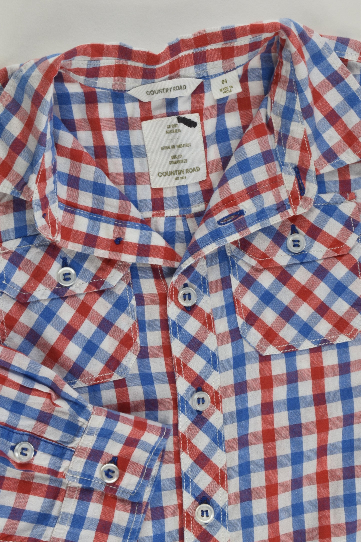 Country Road Size 4 Checked Shirt