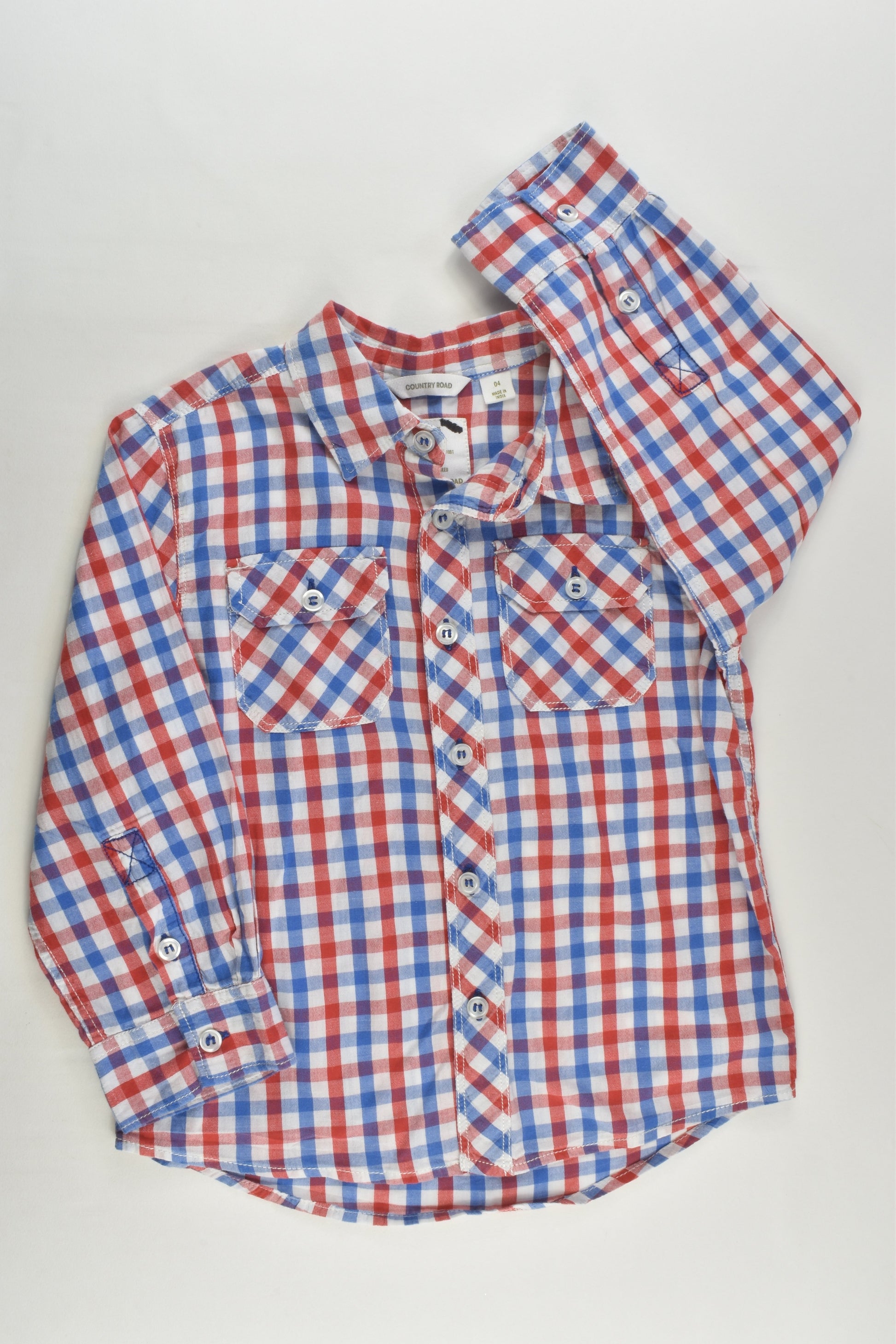 Country Road Size 4 Checked Shirt
