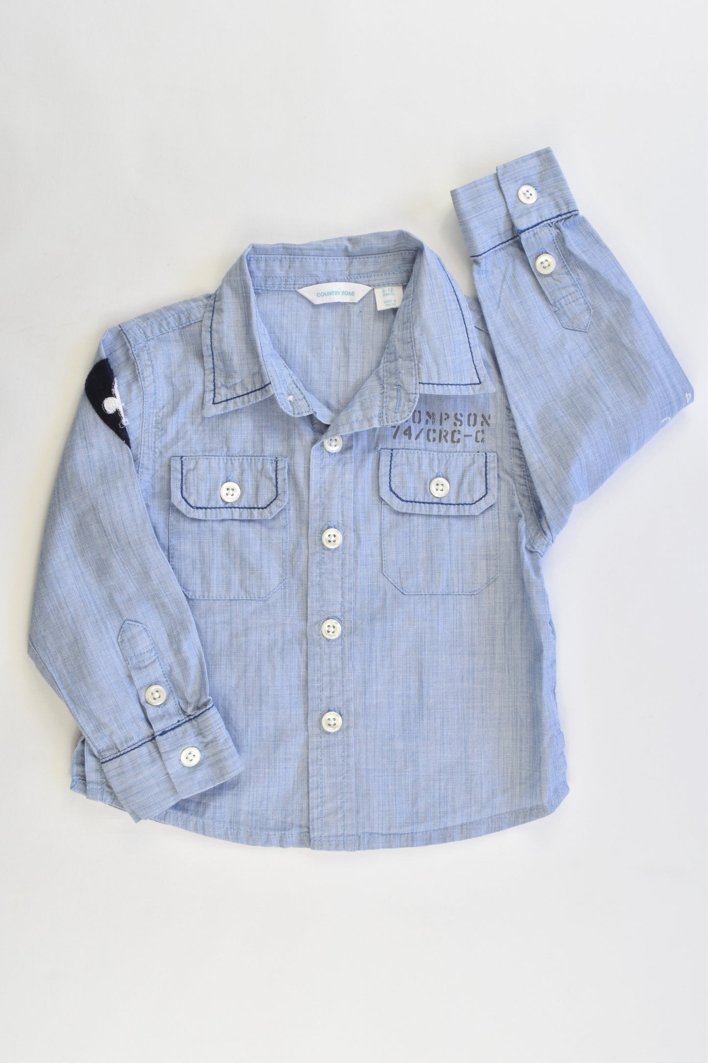 Country Road Size 6-12 months Casual Collared Shirt
