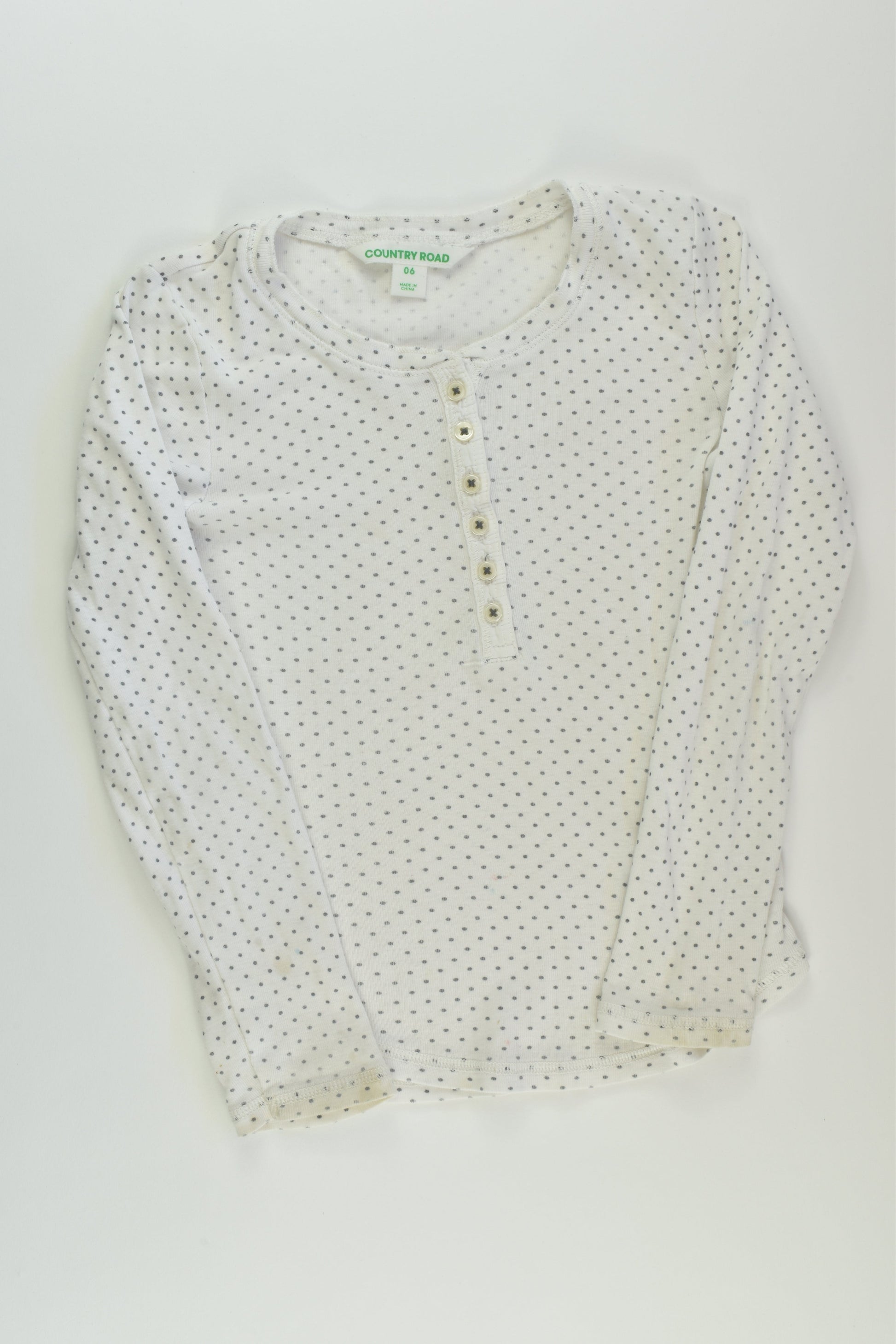 Country Road Size 6 Henley Top