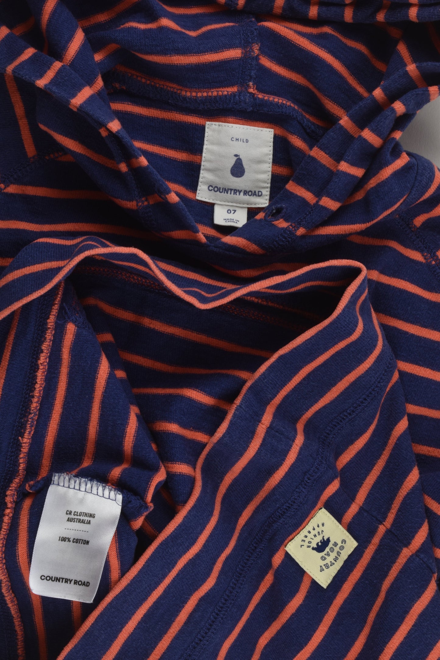 Country Road Size 7 Striped Hooded Jumper