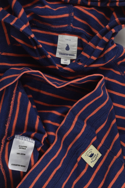Country Road Size 7 Striped Hooded Jumper