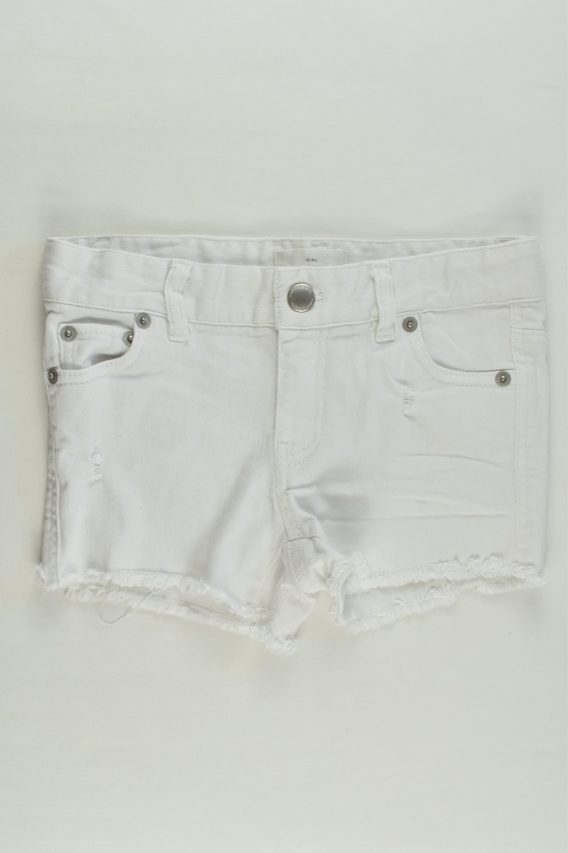 Country Road Size 7 White Denim Shorts