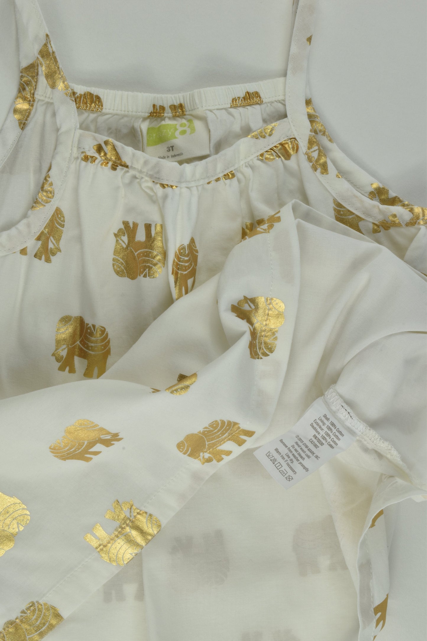 Crazy 8 Size 3 Elephant Blouse