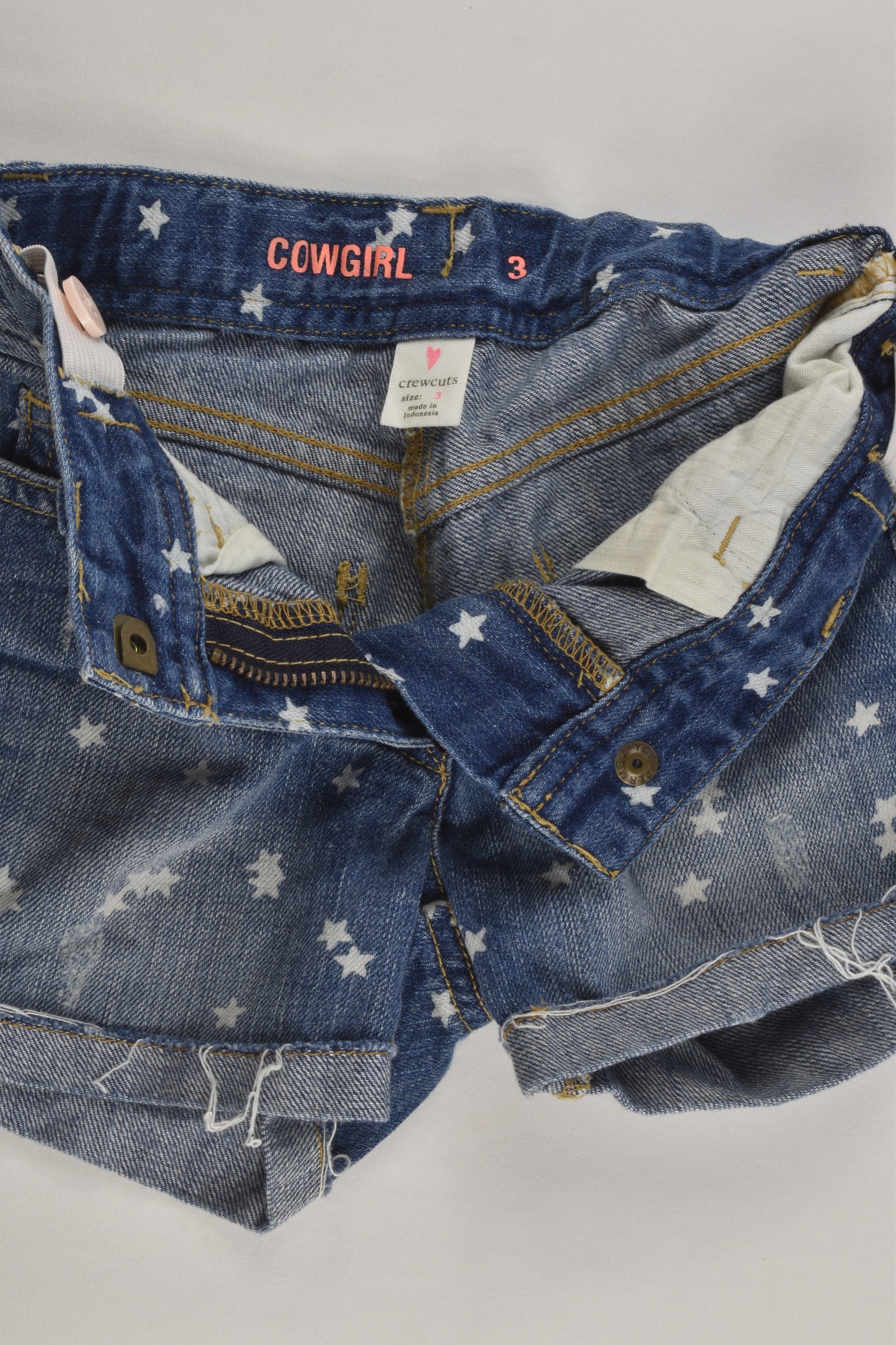 Crewcuts Size 3 Stars Denim Shorts