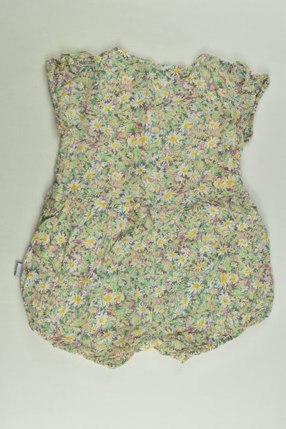 Daisy & Moose Size 1-2 (18-24 months) Lined Floral Romper