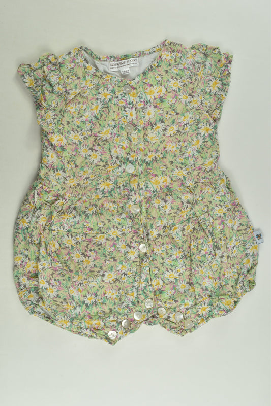 Daisy & Moose Size 1-2 (18-24 months) Lined Floral Romper