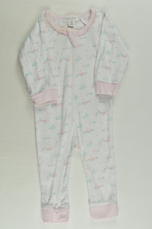 David Jones Size 000 Organic Romper