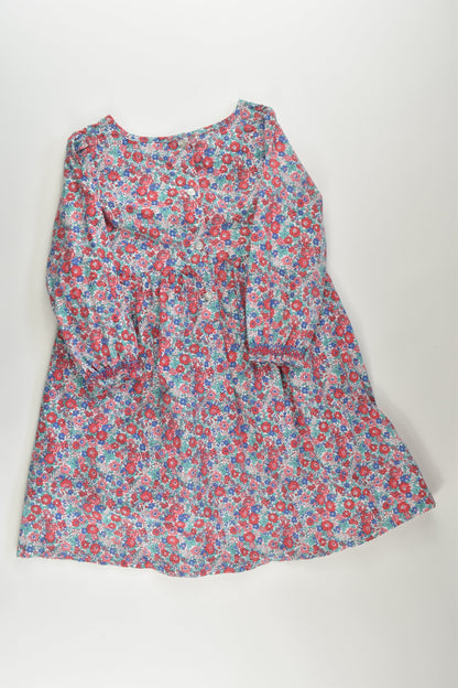 David Jones Size 3 Smocked Liberty Print Lined Dress