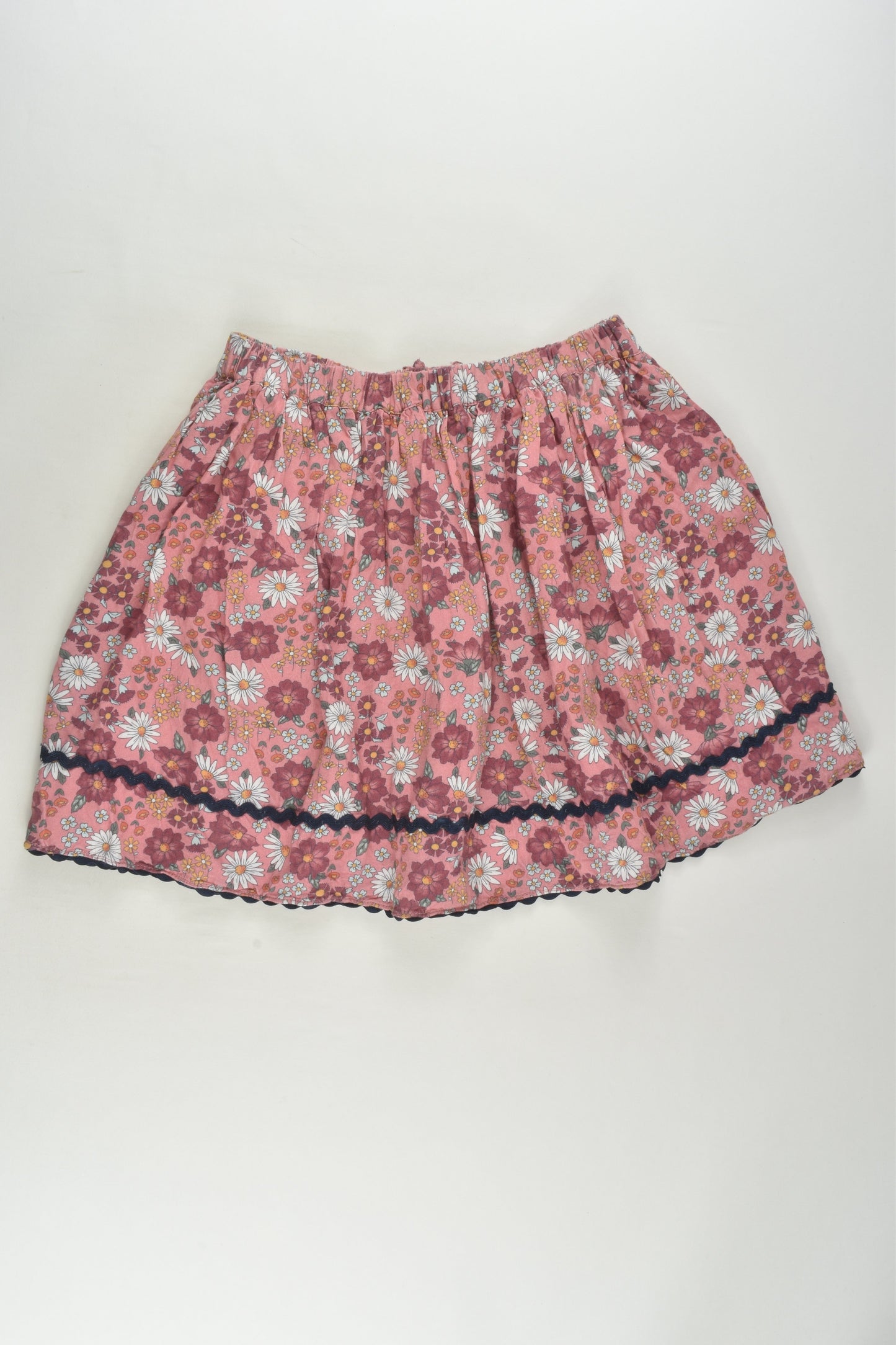 David Jones Size 7 Lined Floral Skirt