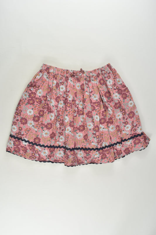 David Jones Size 7 Lined Floral Skirt