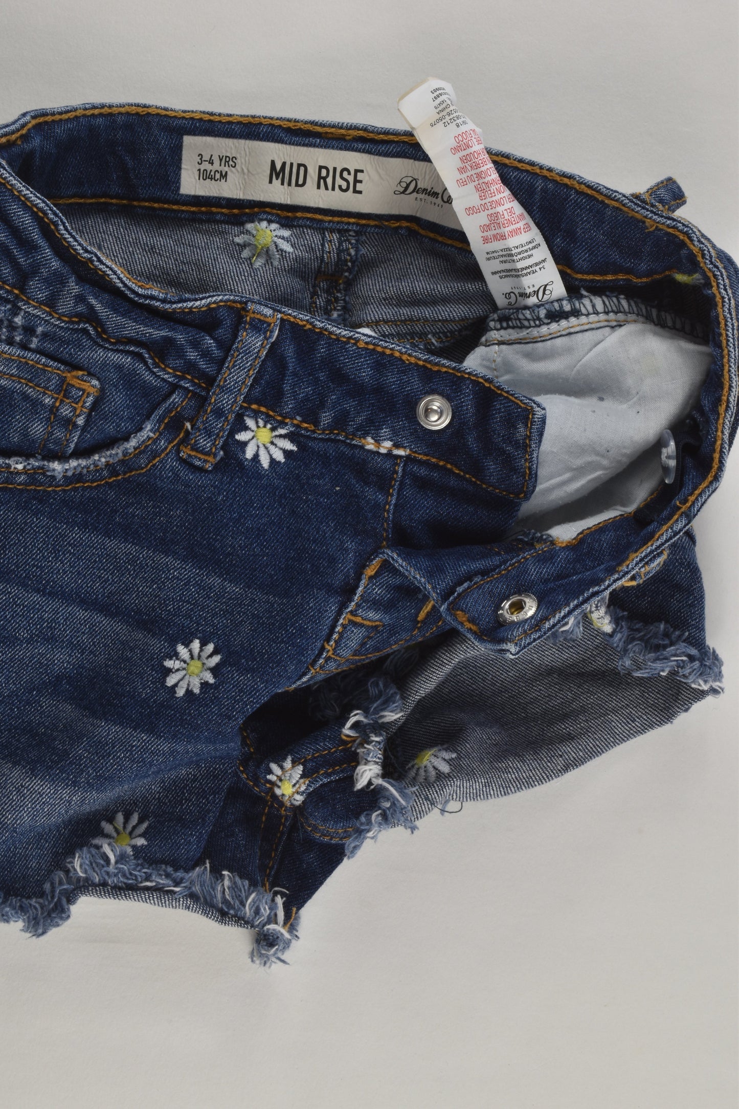 Denim Co Size 3-4 (104 cm) Daisy Denim Shorts