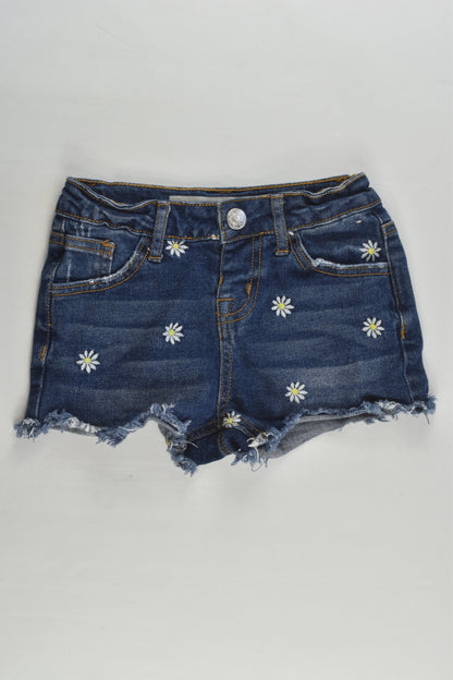Denim Co Size 3-4 (104 cm) Daisy Denim Shorts