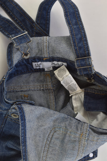 Denim Co Size 4-5 (110 cm) Short Denim Overalls