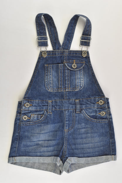 Denim Co Size 4-5 (110 cm) Short Denim Overalls