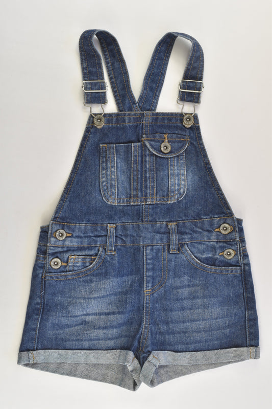 Denim Co Size 4-5 (110 cm) Short Denim Overalls