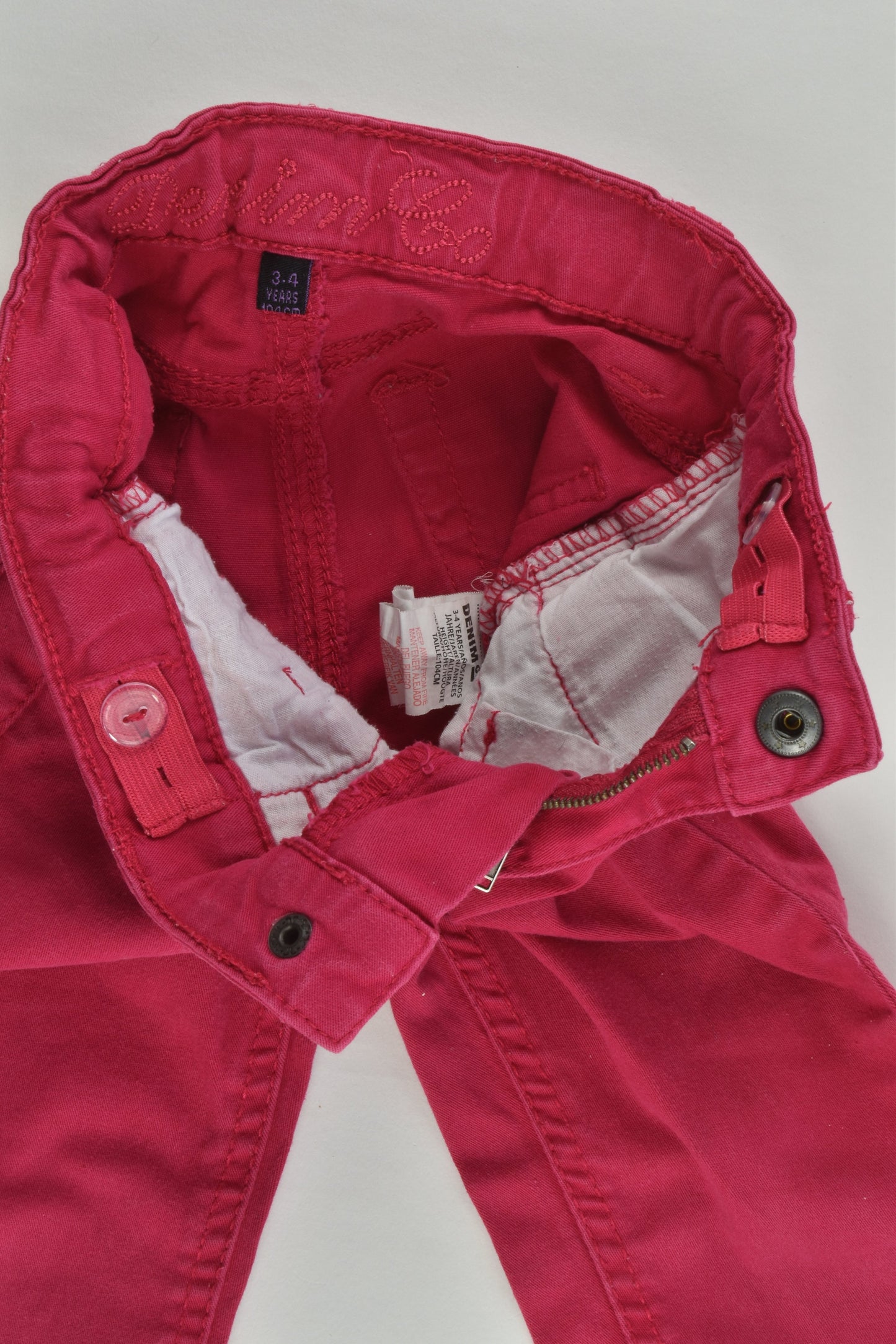 Denim Company Size 3-4 Pink Stertchy Pants