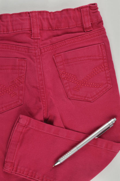 Denim Company Size 3-4 Pink Stertchy Pants