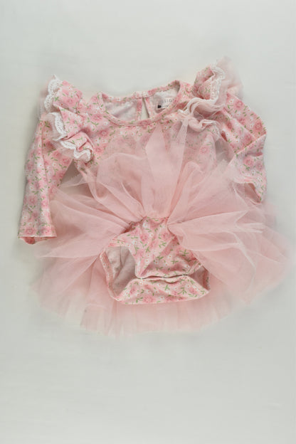 Designer Kidz Australia Size 00 Floral Tutu Romper