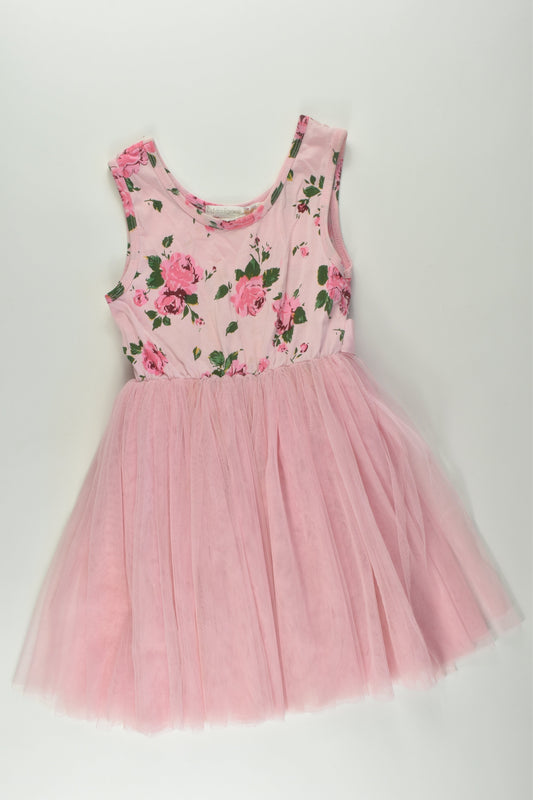 Designer Kidz Size 4 Floral Tulle Dress