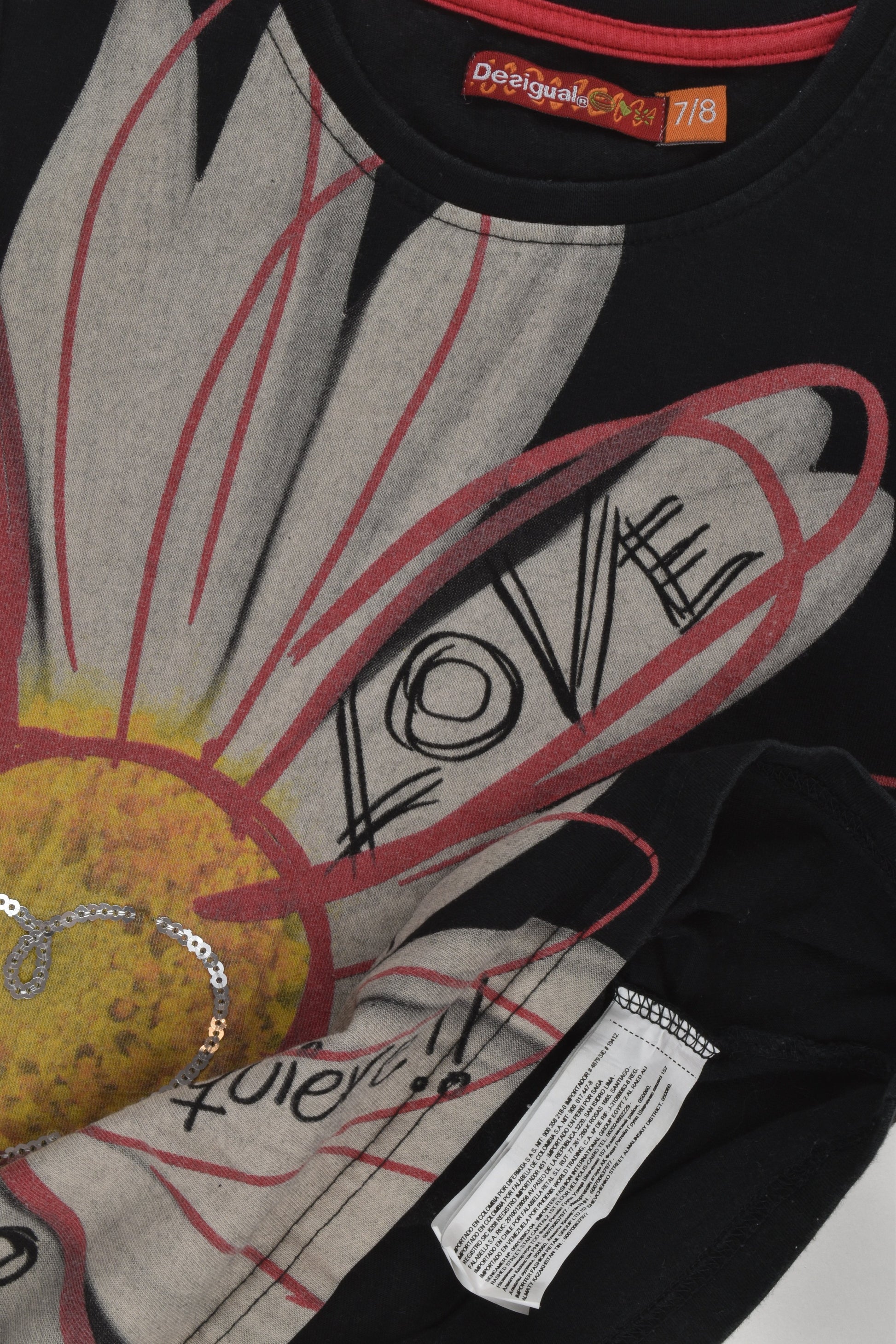 Desigual Size 7/8 Daisy T-shirt
