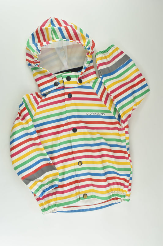 Didriksons Size 1-2 (90 cm) Rainbow stripes Rain Jacket