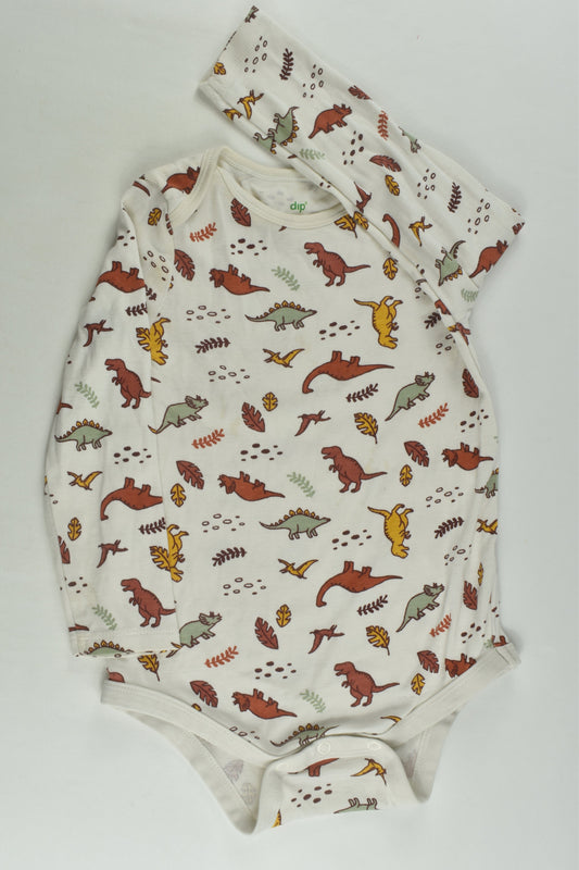 Dip Size 1-2 (18-24 months) Dinosaur Bodysuit
