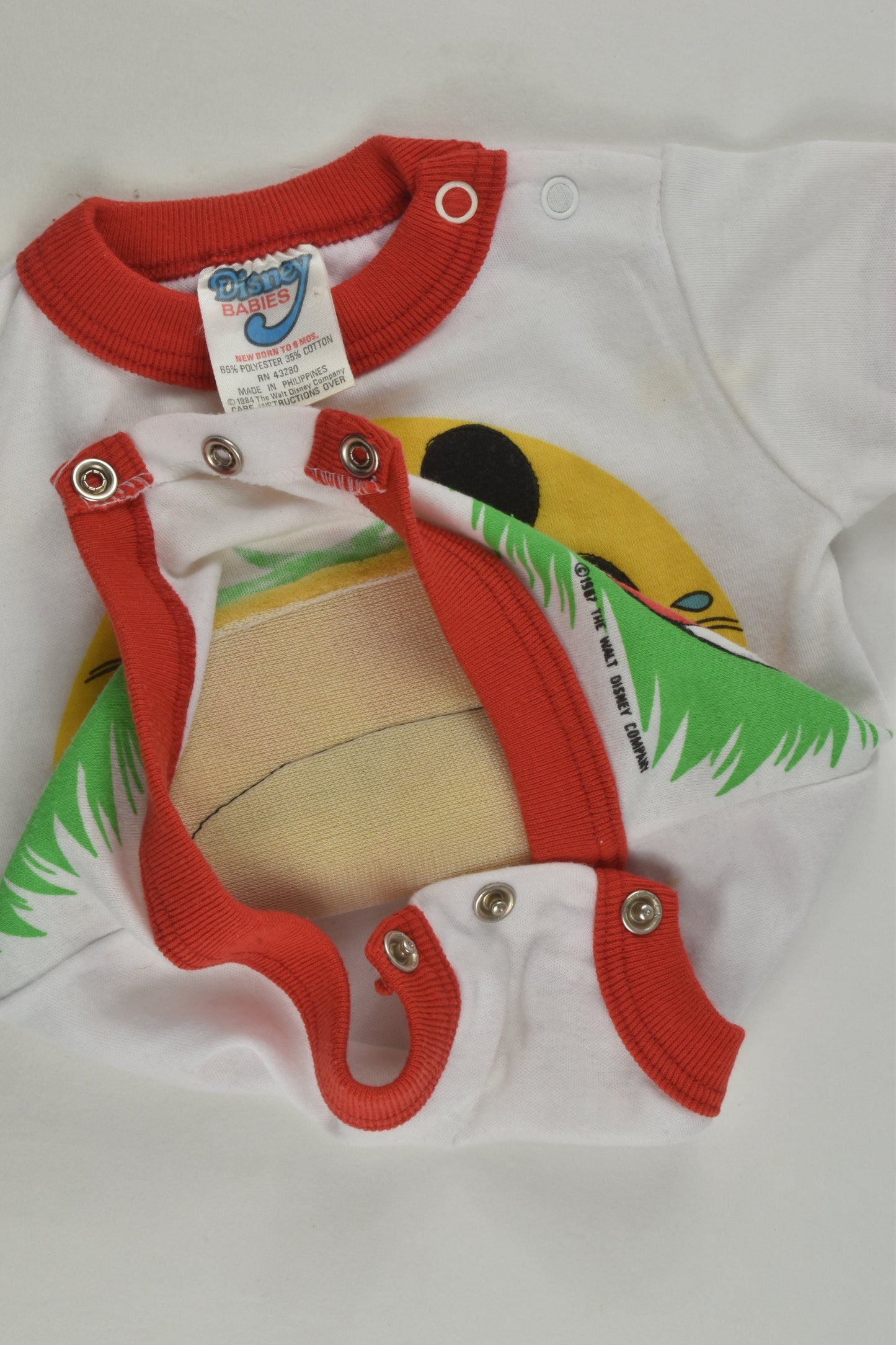 Disney Babies Size 000-00 Vintage Bodysuit