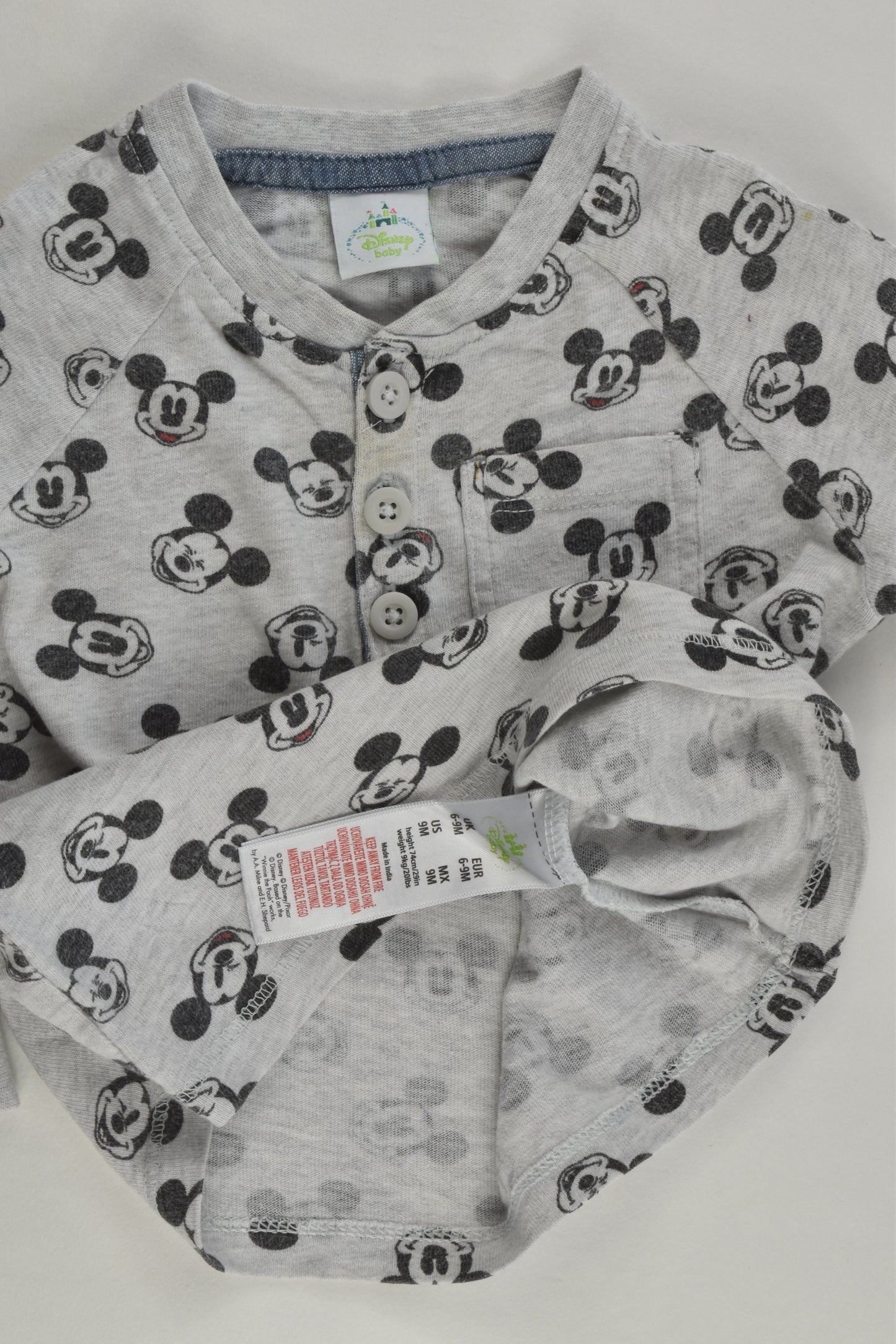 Disney Baby Size 0 (6-9 months, 74 cm) Mickey Mouse Top