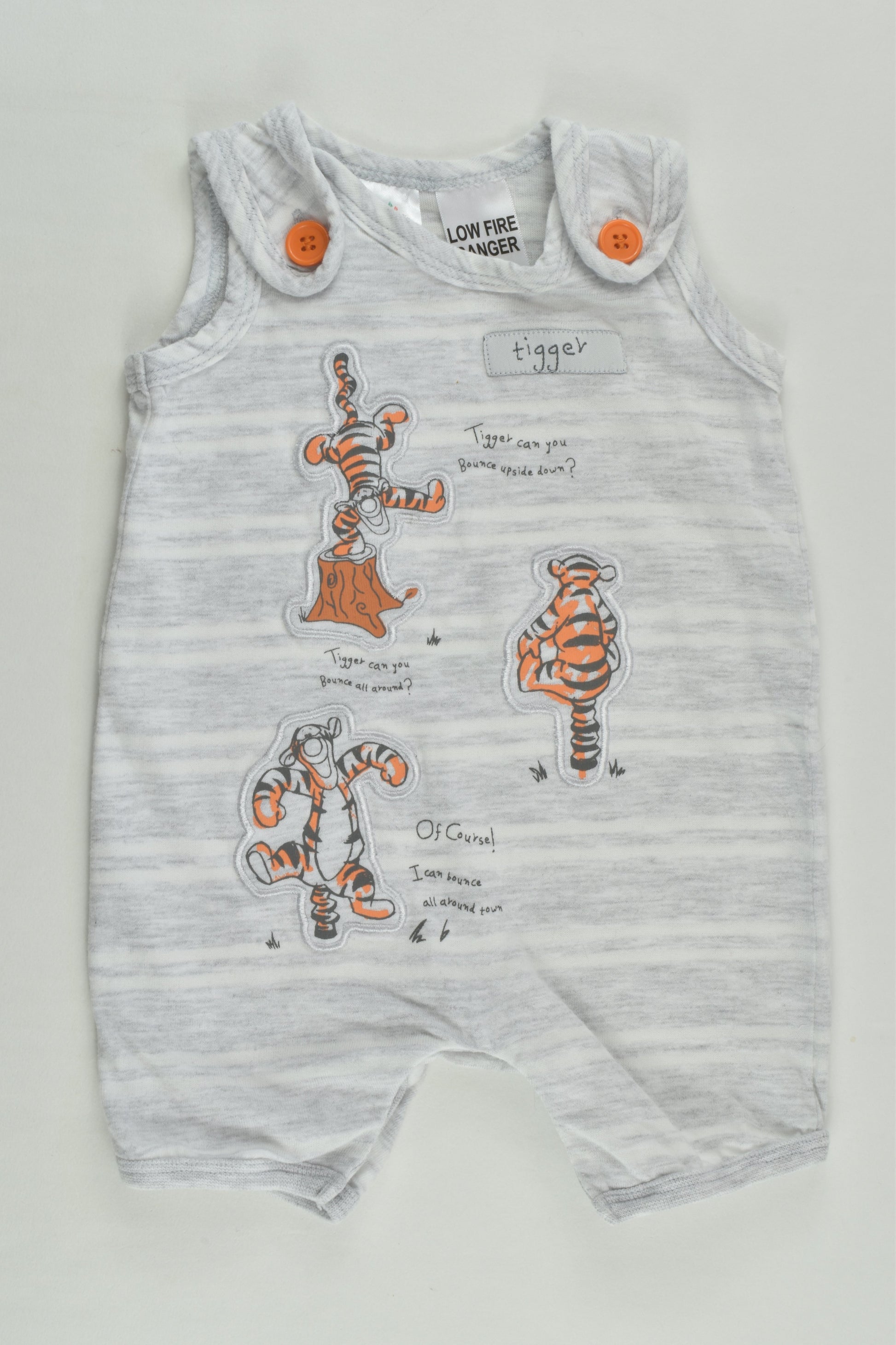 Disney Baby Size 0000 Tigger Short Romper