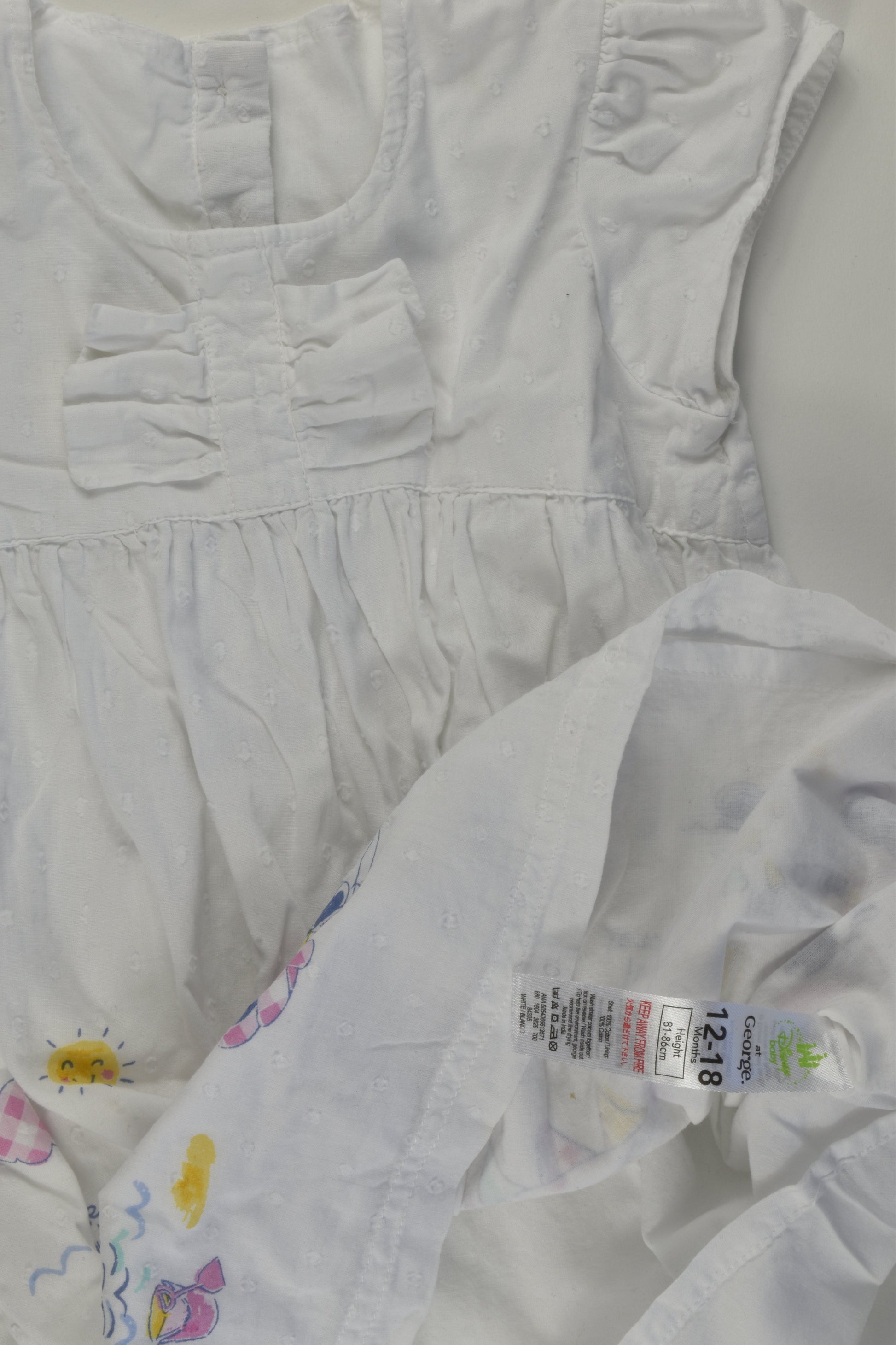 Disney Baby at George Size 1 Minnie Mouse Lined Dress