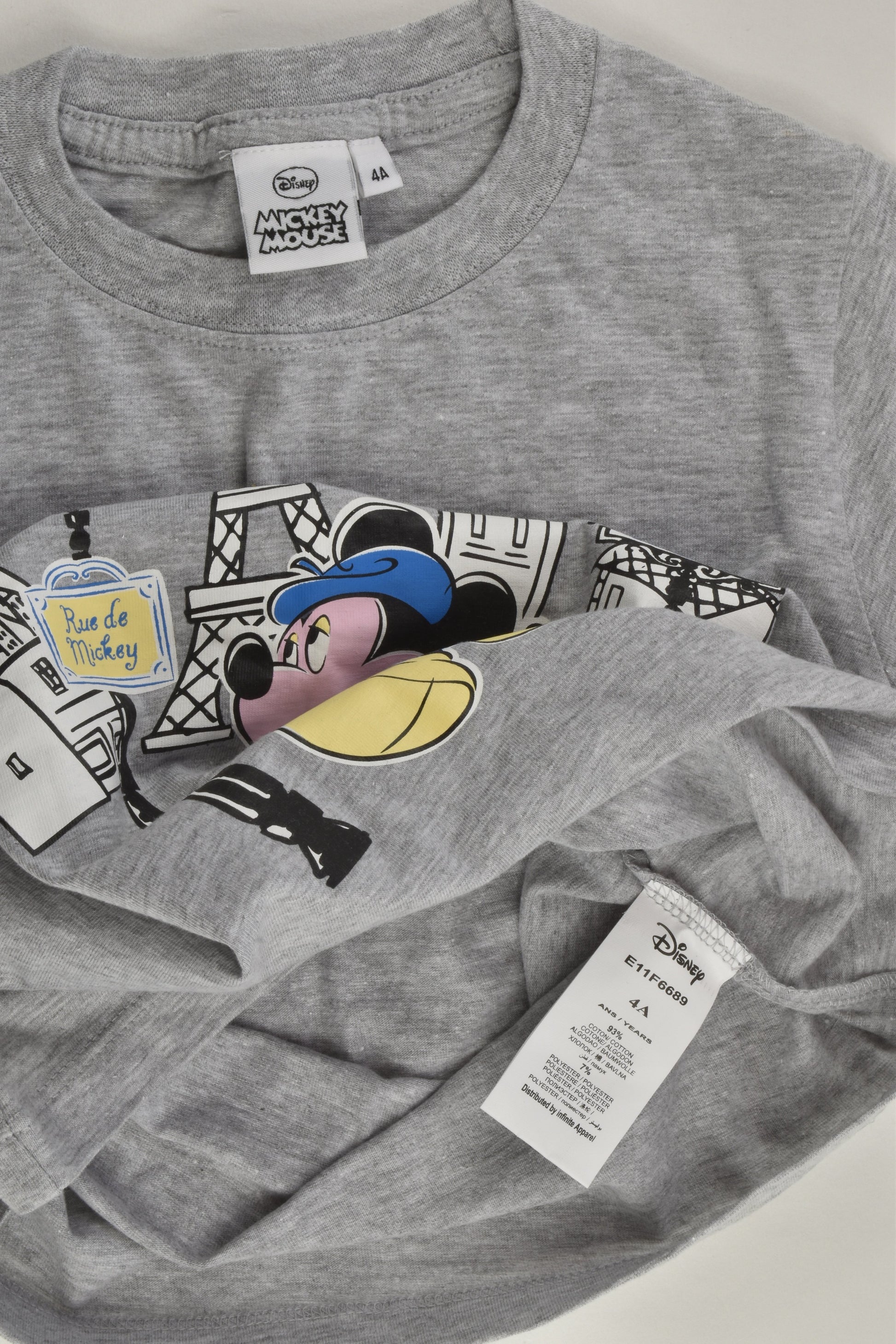 Disney (France) Size 4 Mickey Mouse Paris T-shirt