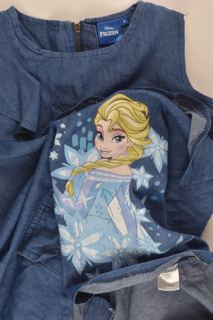 Disney Frozen Size 4 Elsa Lightweight Denim Dress
