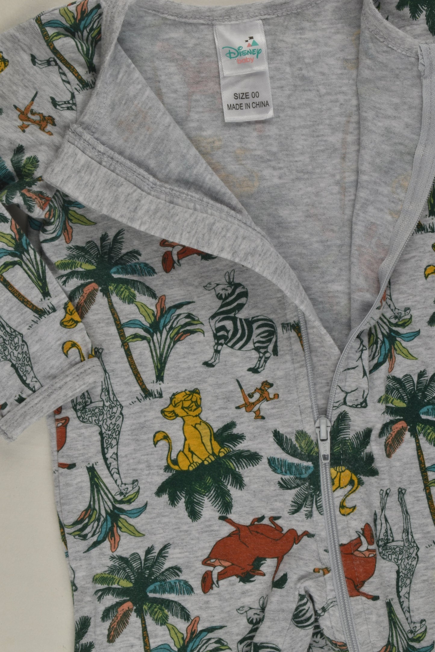 Disney Size 00 Lion King Footed Romper