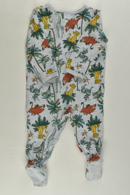 Disney Size 00 Lion King Footed Romper