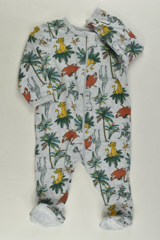 Disney Size 00 Lion King Footed Romper
