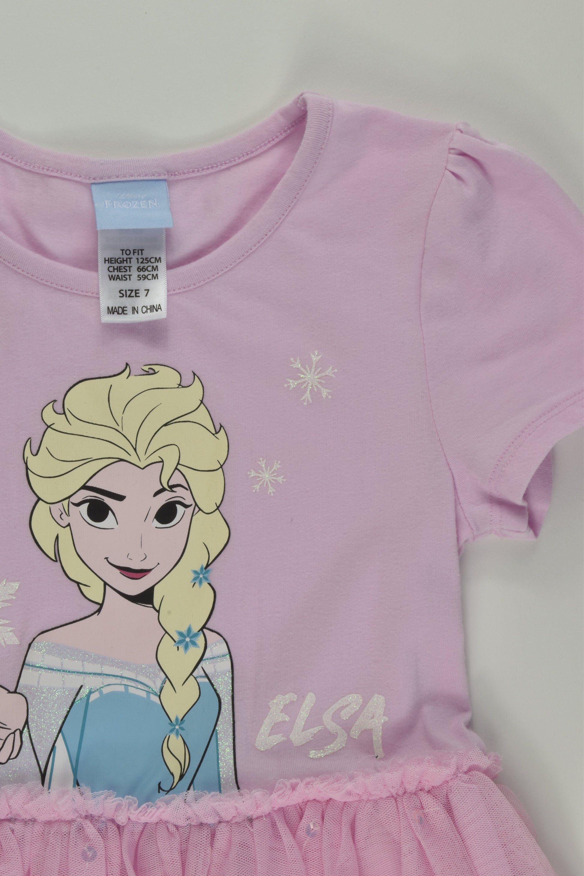 Disney Size 7 Frozen Dress and Cape